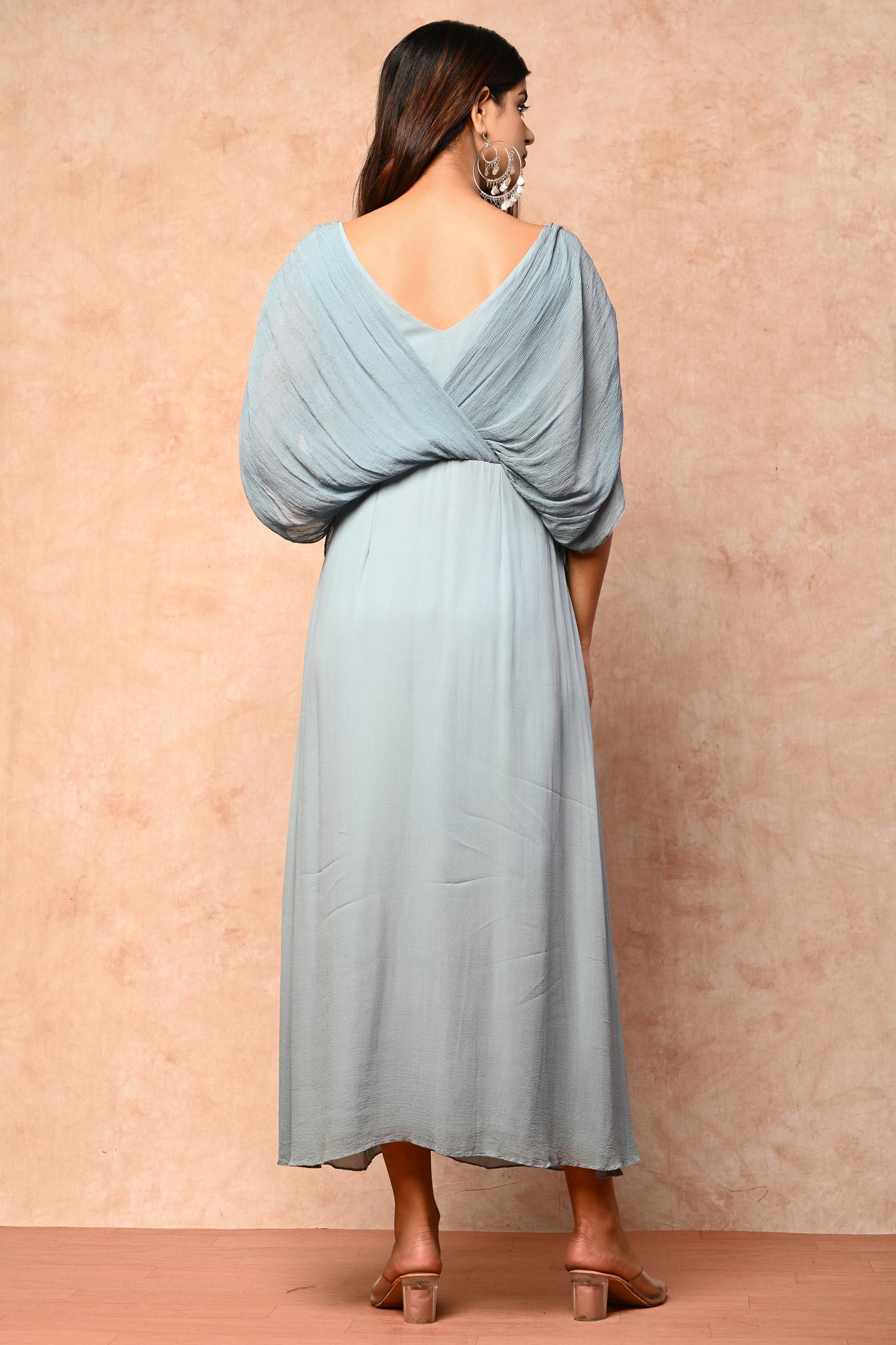 Cowl Midi Dress